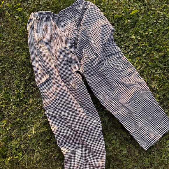 Gingham Black and White Cargo - Picture 1 of 2